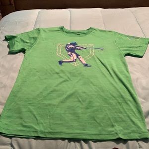 Lime green baseball shirt for boys